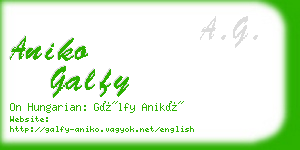 aniko galfy business card